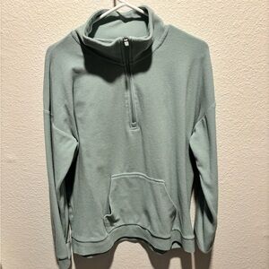 Marc New York Sage Green Zip-Up Sweater